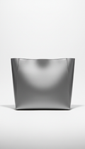 Structured Tote Bag in Slate Silver