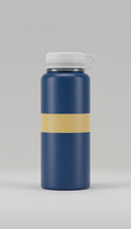 Motivational Water Bottle in Steadfast Blue